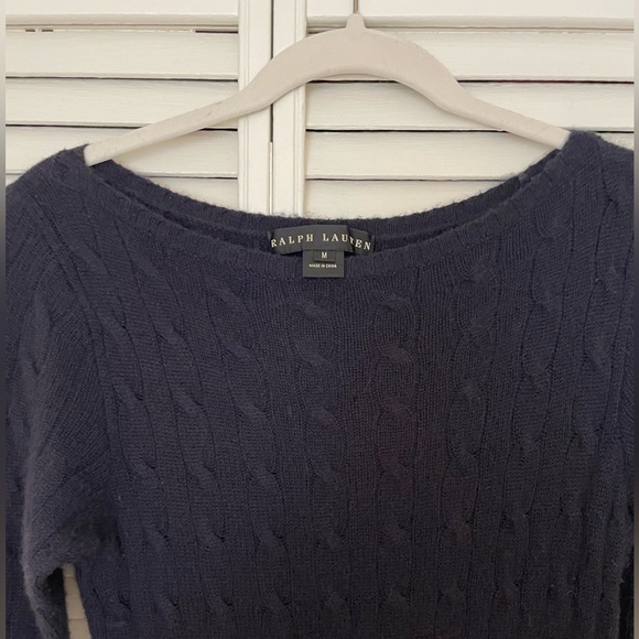 Ralph Lauren Navy Knit Sweater Dress - size Medium - Picture 2 of 4